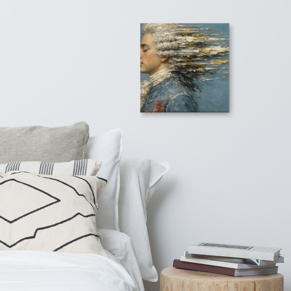 Her Brother printed and photographed on a wall