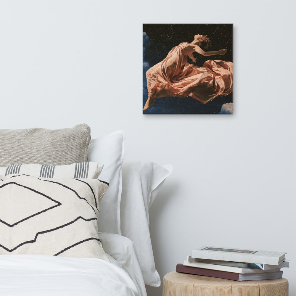 Taken Up printed and photographed on a wall