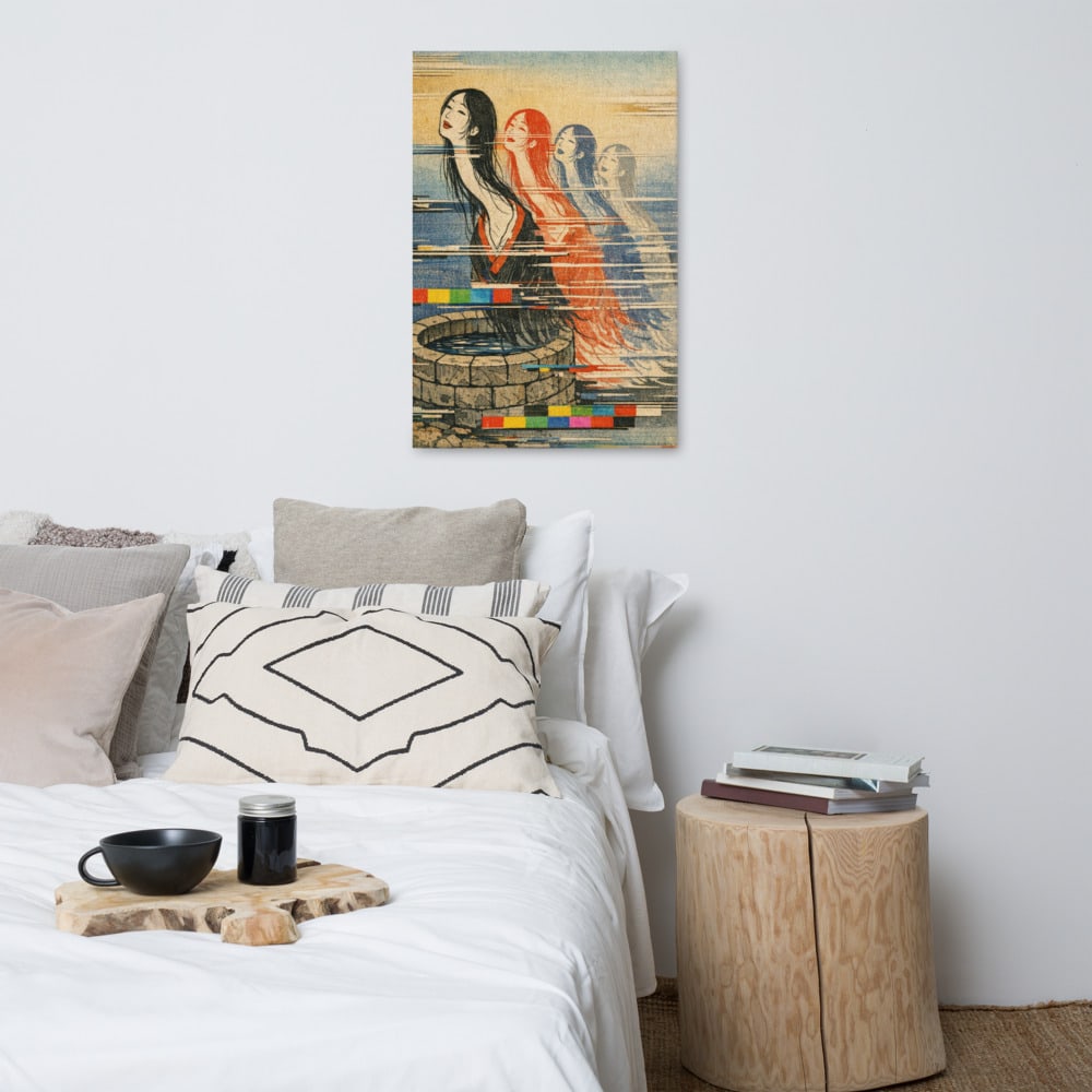The Ghost of the Signal printed and photographed on a wall