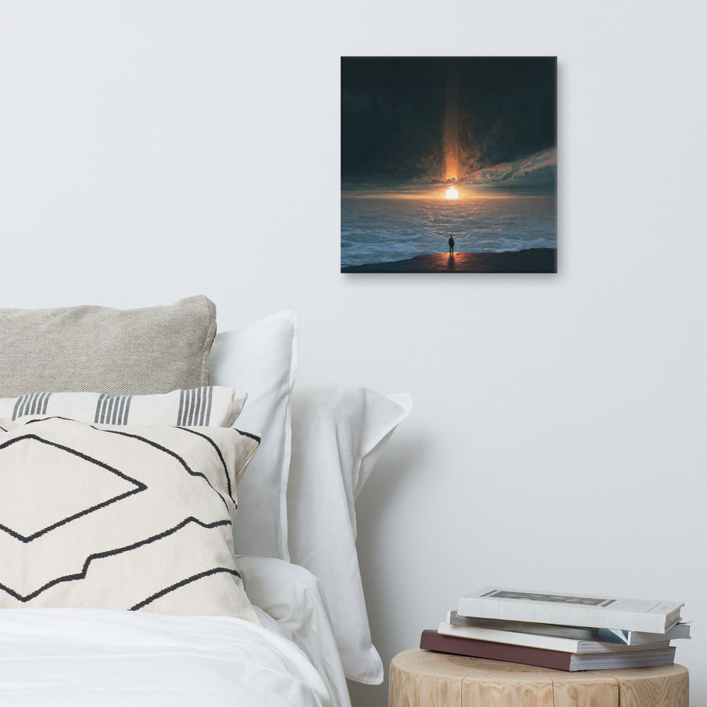Annunciation, Offshore printed and photographed on a wall